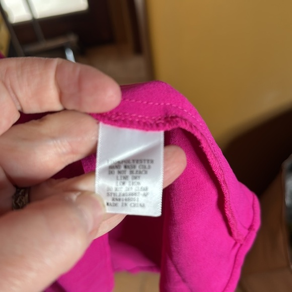 NWT Monteau Fuchsia Pink Flutter Sleeve Dress Size Small - Picture 6 of 7
